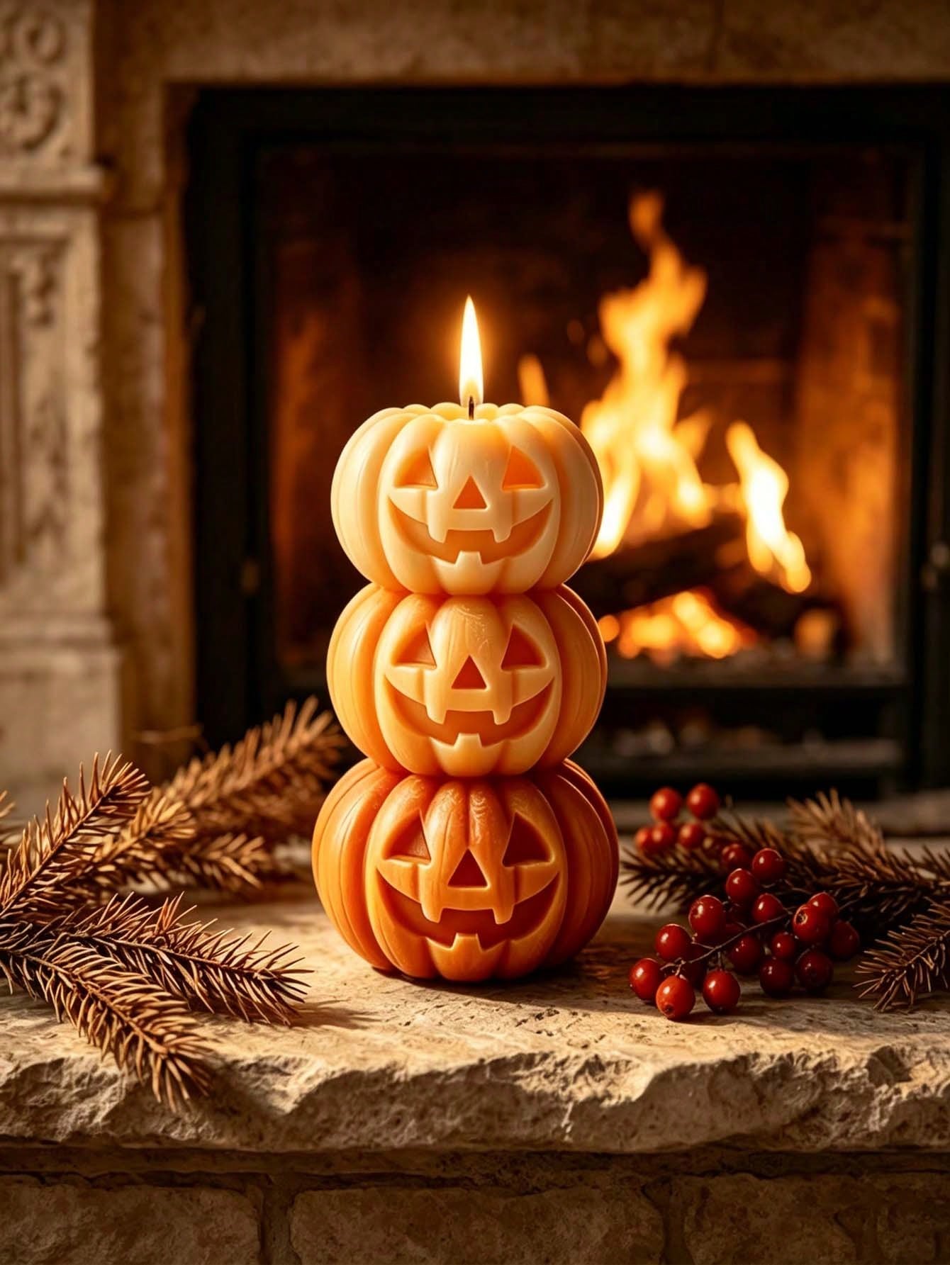 1pc Halloween 3-Layer Pumpkin  - Home Fragrance Gift 评论和价格